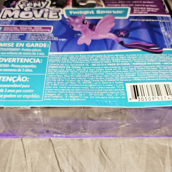 My Little Pony The Movie G4 Twilight Sparkle Seapony treasure glitter MLP - Picture 4 of 5